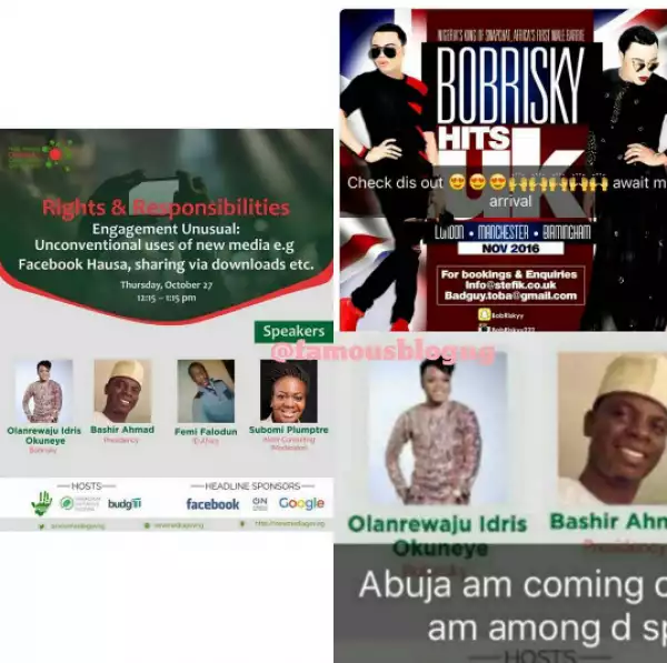 Bobrisky to speak at "New Media citizens & governance conference" holding in Abuja